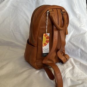 NEW with tags C&C California Leather Mini Backpack Purse